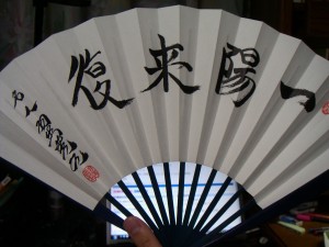 pict0068 羽生善治名人位扇子。背景は気にしない。